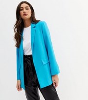 New Look Turquoise Long Sleeve Relaxed Fit Blazer